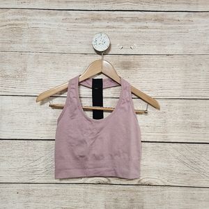 💘 Rae Dunn Racerback Sports Bra Mauve Medium